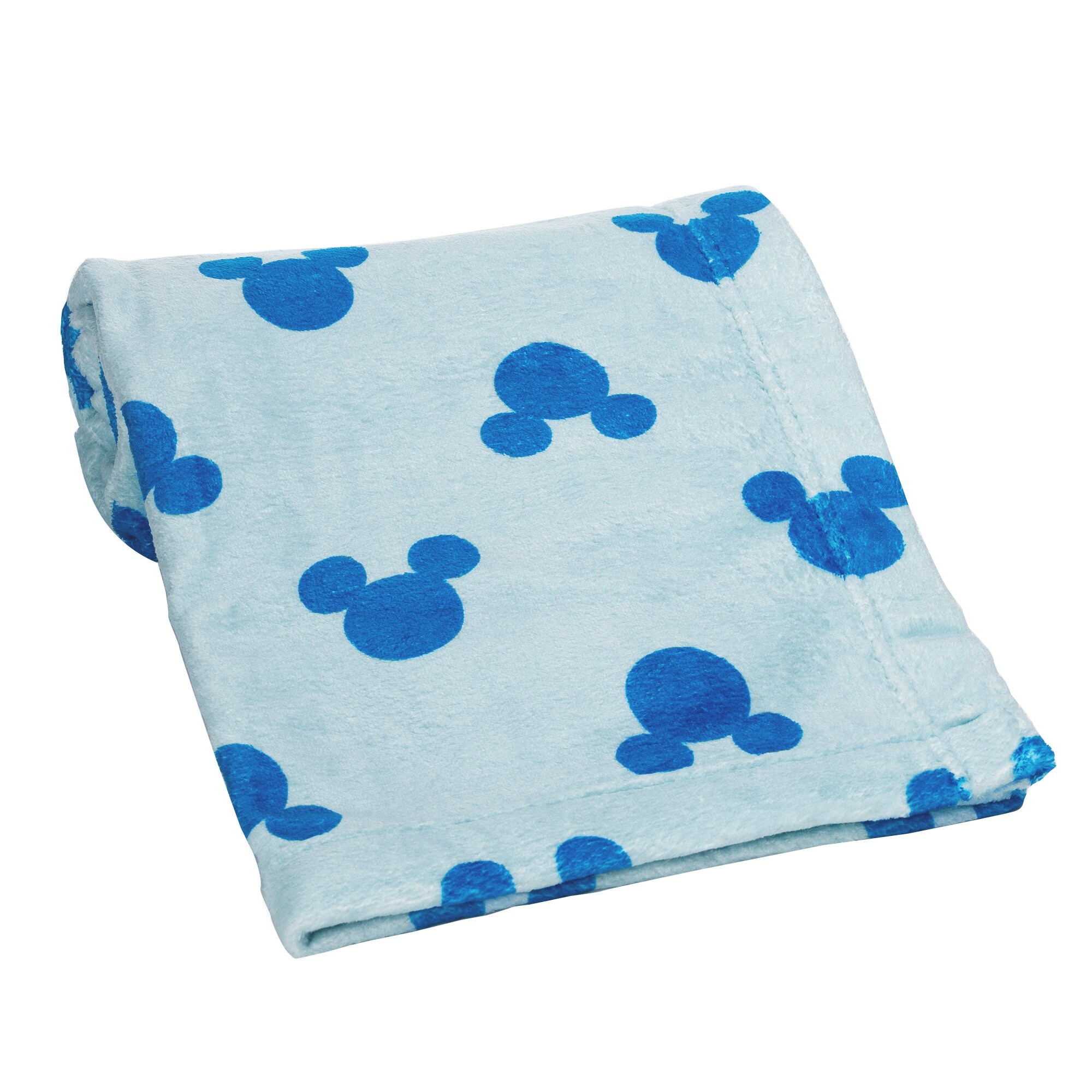 Lambs Ivy Disney Baby Forever Mickey Mouse Blue Soft Fleece Baby