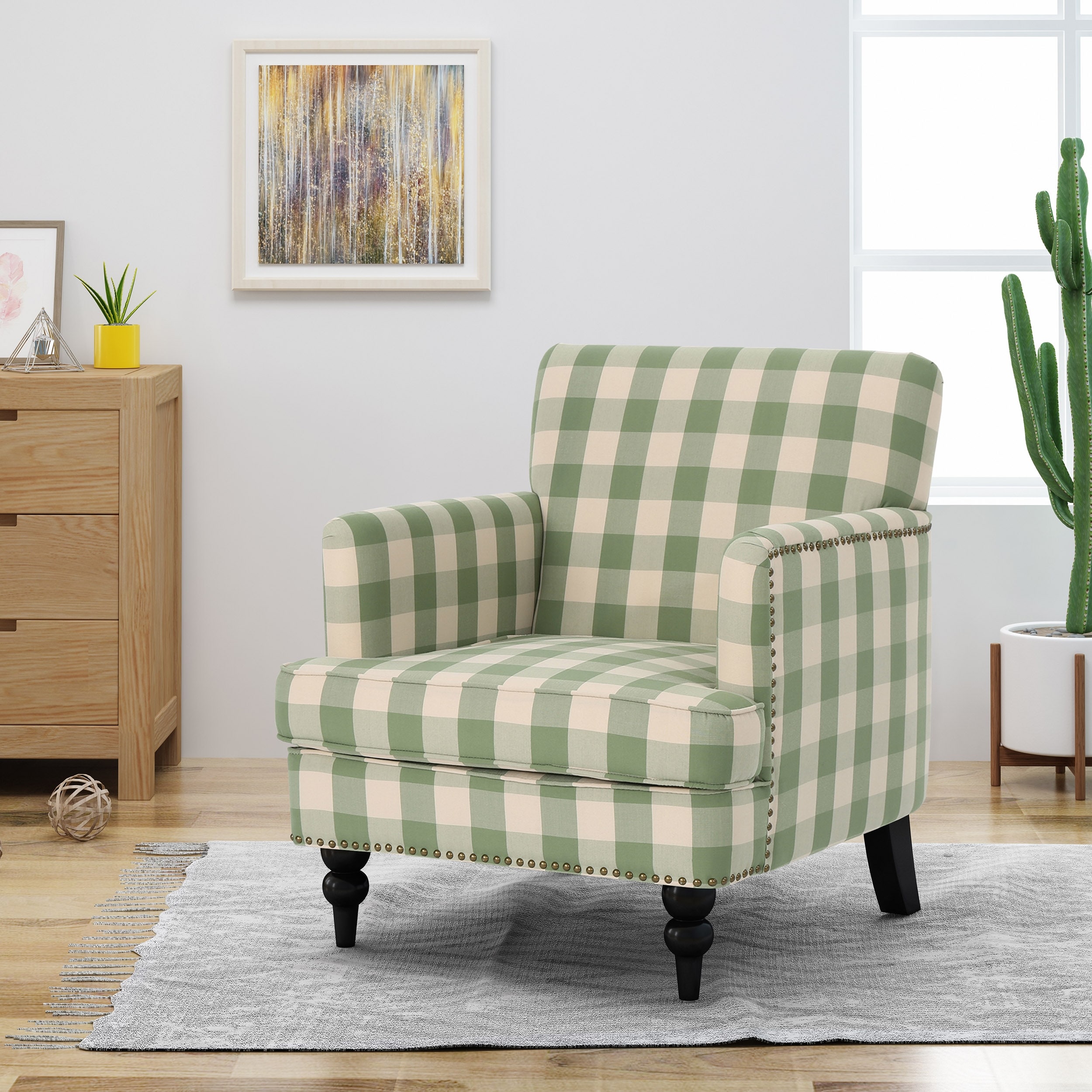 Boaz floral fabric club chair by best sale christopher knight home