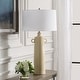 preview thumbnail 3 of 4, Uttermost Florero Pale Yellow Table Lamp - 32" H X 17" W X 17" D
