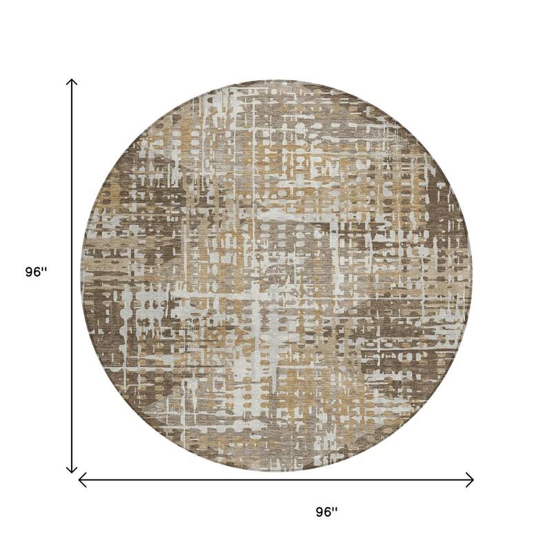 HomeRoots Geometric Transitional Rectangle Outdoor Rug