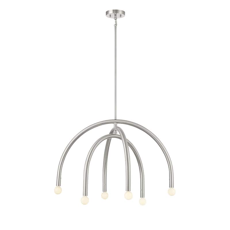 Meridian M100115 6 Light 30" Wide Abstract Chandelier