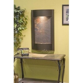 Adagio Serene Waters Fountain w/ Rajah Featherstone in Antique Bronze Finish