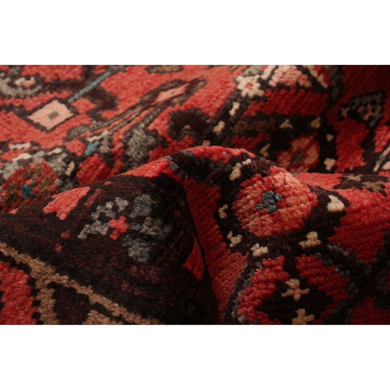 ECARPETGALLERY Hand-knotted Andelz Red Wool Rug - 3'3 x 9'8