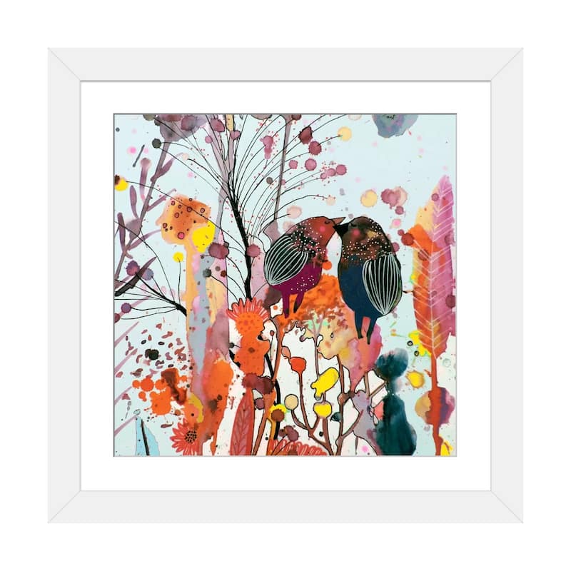 iCanvas "Love Moi" by Sylvie Demers - White - 16x16x1