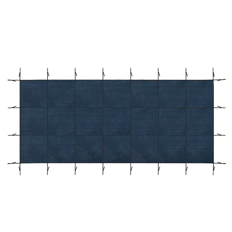 Swimming Pool Safety Cover, Fits 20x40ft Rectangular underground and Inground Swimming Pools - Blue