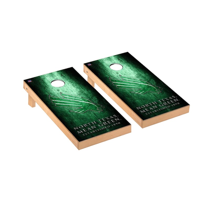 North Texas Mean Green Museum Cornhole Board Set