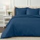 preview thumbnail 1 of 84, Superior 1200 Thread Count Egyptian Cotton Solid or Embroidered Duvet Cover Set Navy Blue - California King