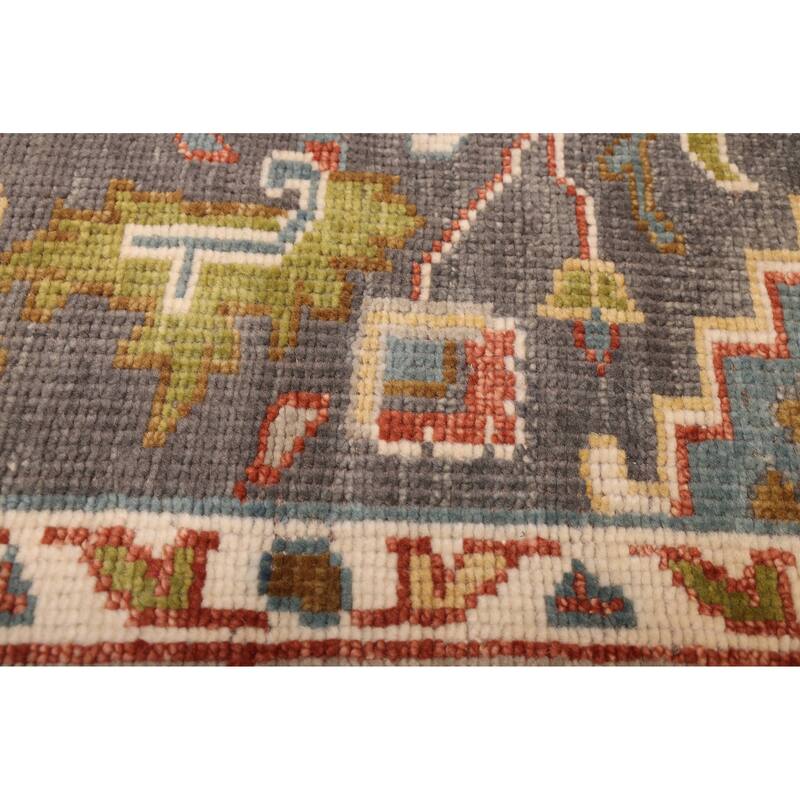 ECARPETGALLERY Hand-knotted Jules Serapi Dark Grey Wool Rug - 9'3 x 12'1