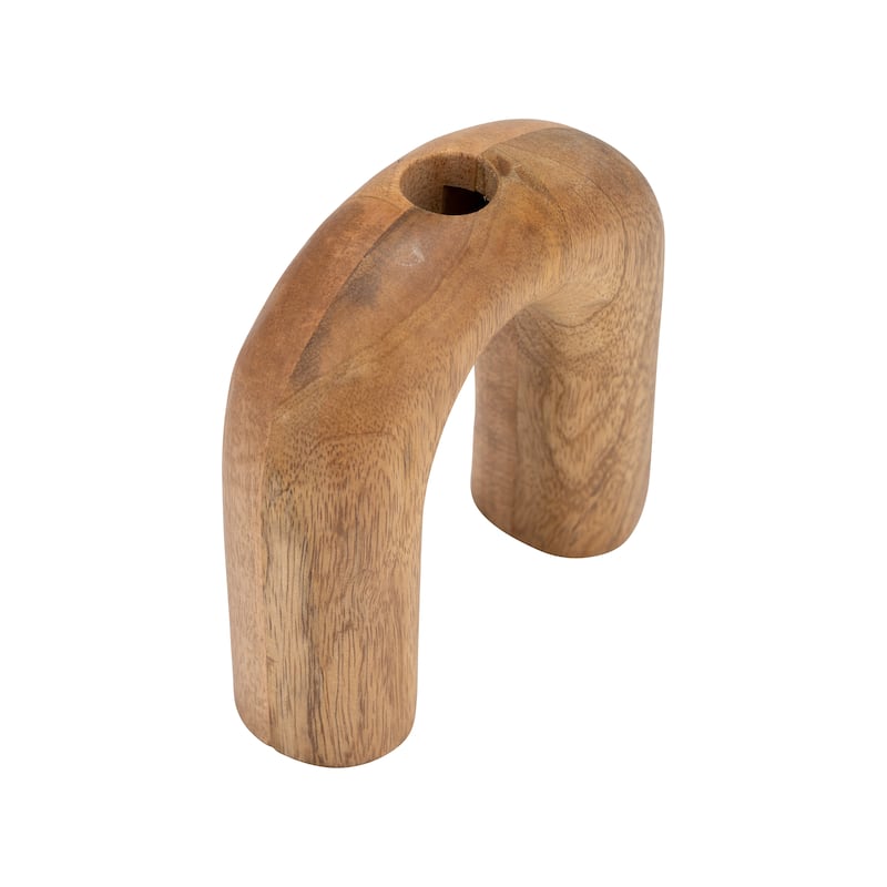 Sagebrook Home Wood Horseshoe Vase