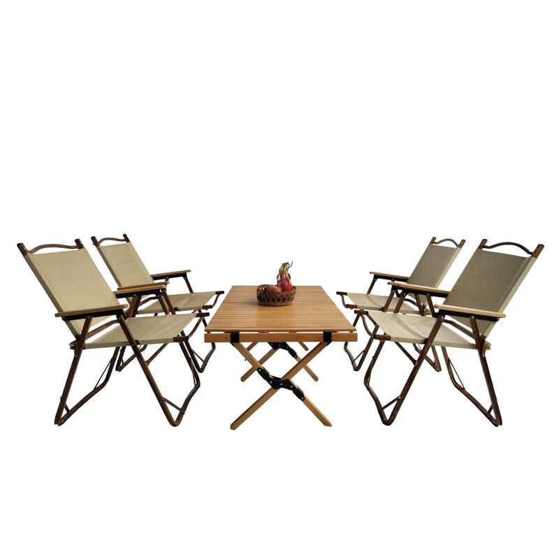 Multi-Function Dining Set for Home and Patio - Taupe