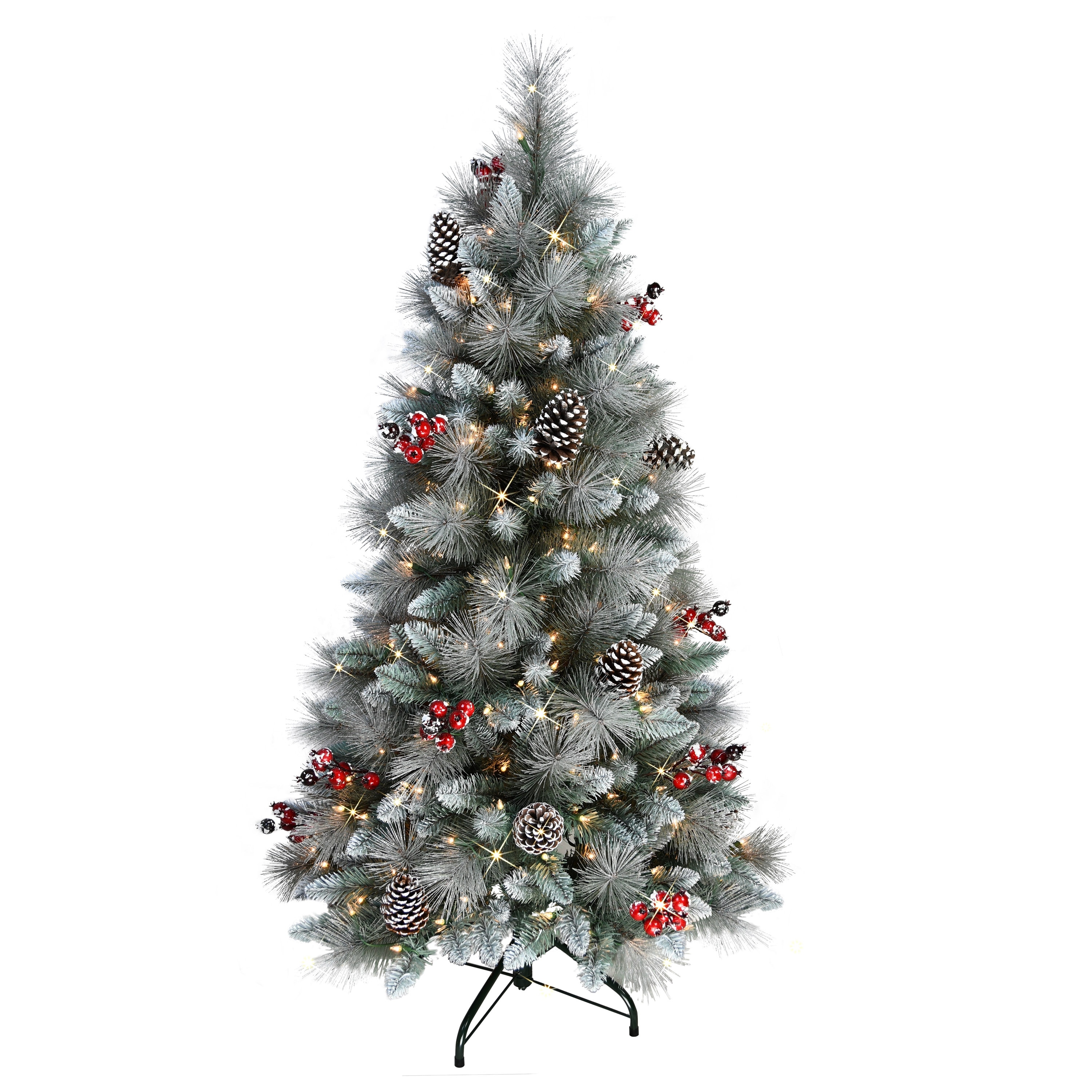 Puleo International 4.5' Pre-Lit Sterling Pine Artificial Tree