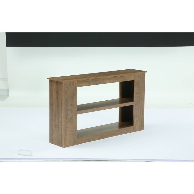 55" Wooden Console Sofa Table with Storage for Living Room Entryway