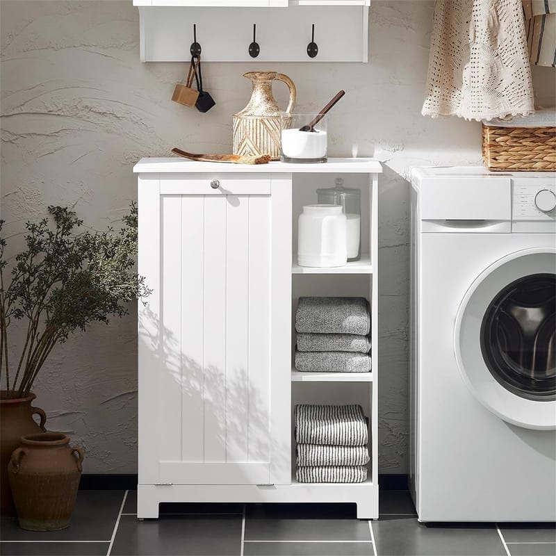 Laundry Cabinet Laundry Chest Bathroom Storage Cabinet - 23.6"L x 15"W x 33.5"H