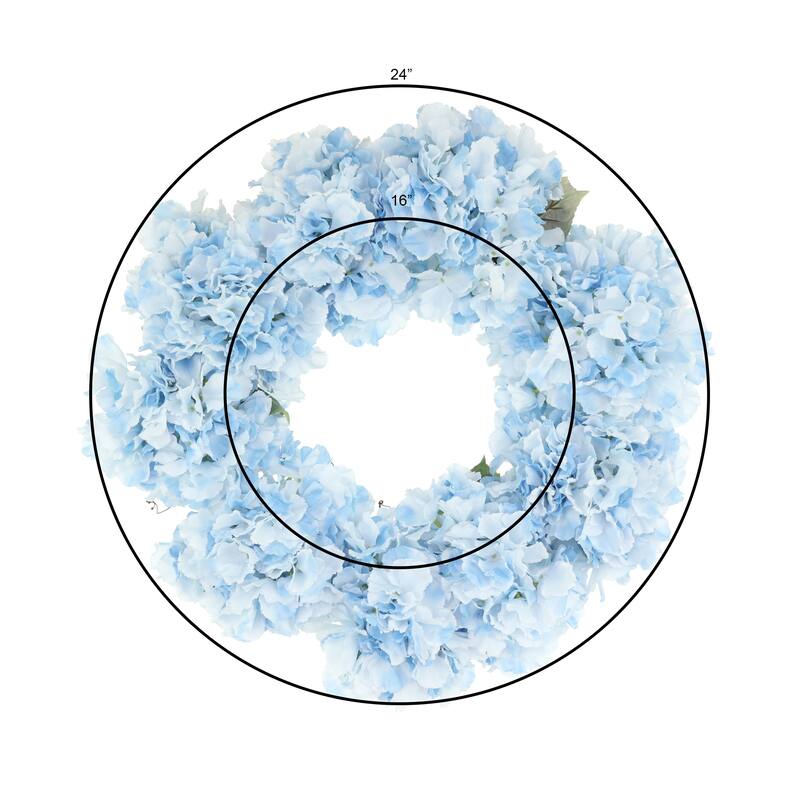 24" Hydrangea Wreath