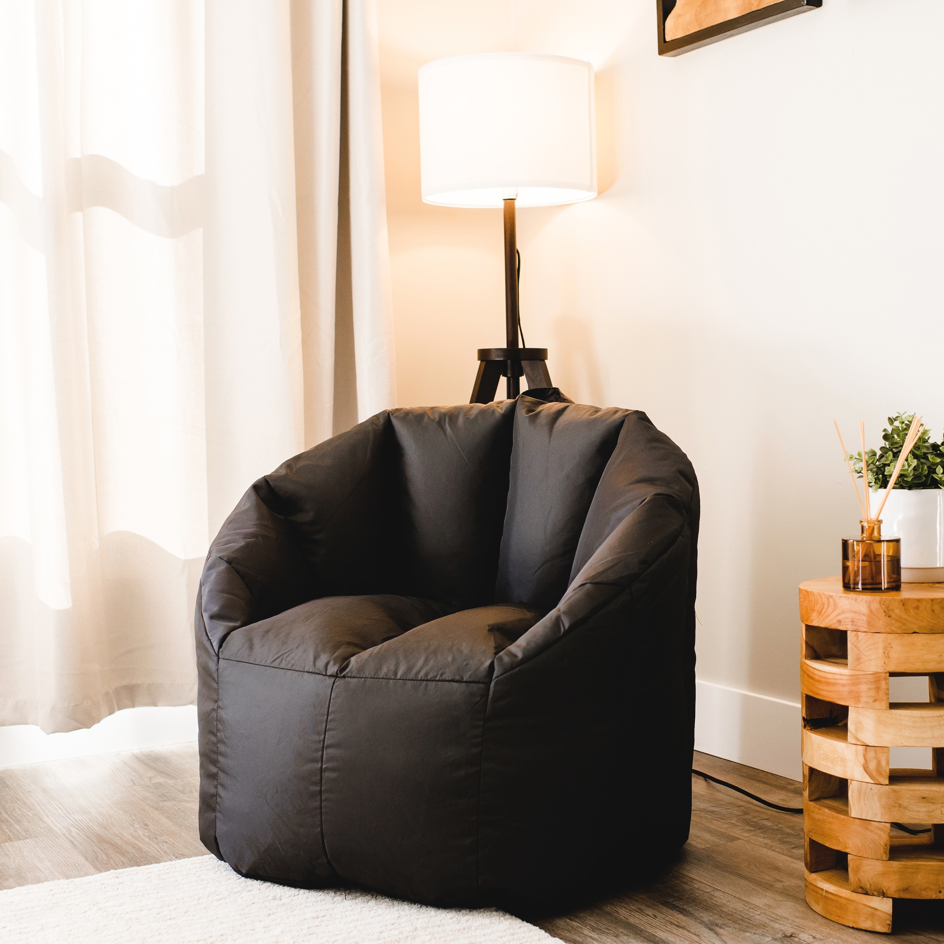 Big Joe Milano Bean Bag Chair, Black