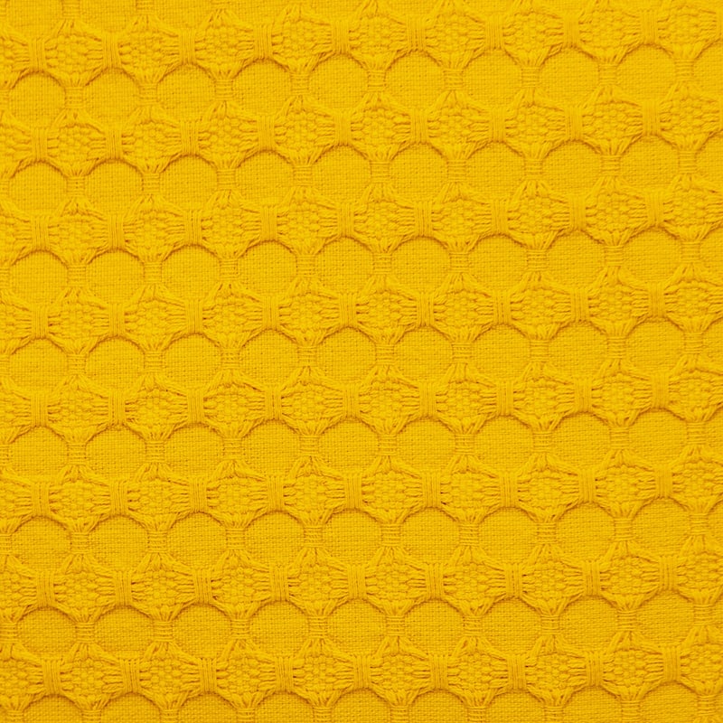 Square Cotton Throw Pillow - 20" - Mustard Yellow