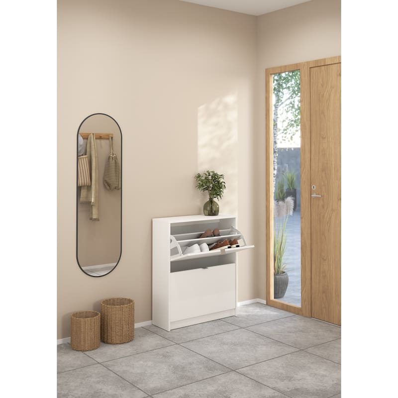 Porch & Den Cambria 2-drawer Shoe Cabinet