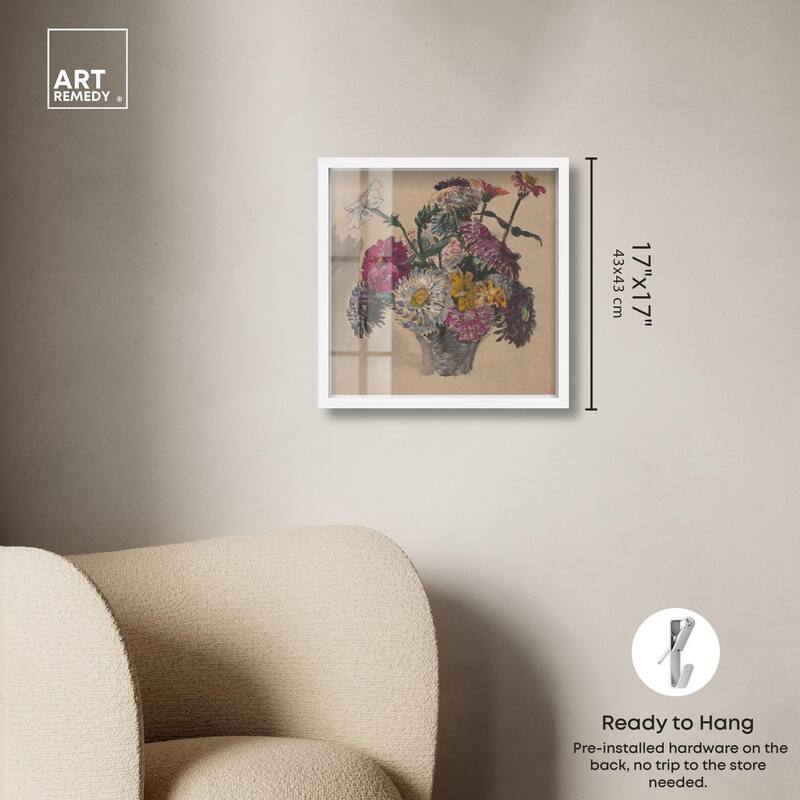Basket of Flowers Shadowbox by Art Remedy