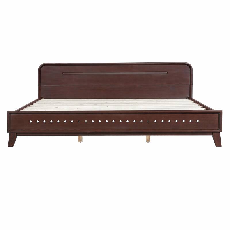 Pine Solid Wood Bed, Sturdy and Stable, No Box Spring Needed