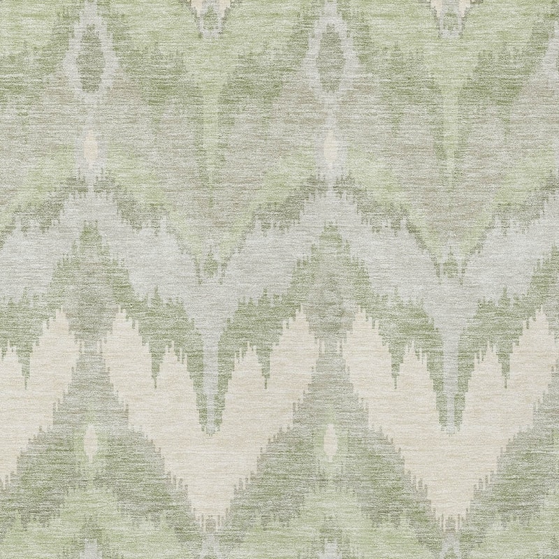 HomeRoots Ikat Transitional Rectangle Outdoor Rug