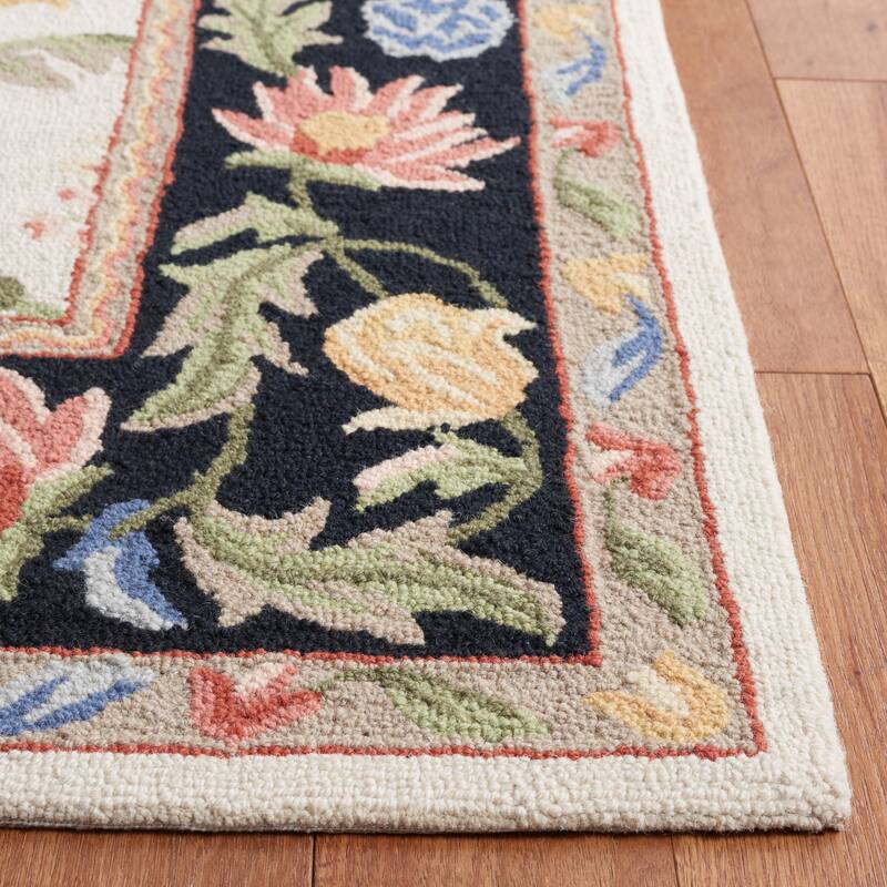 SAFAVIEH Handmade Chelsea Mahvash Floral Wool Rug