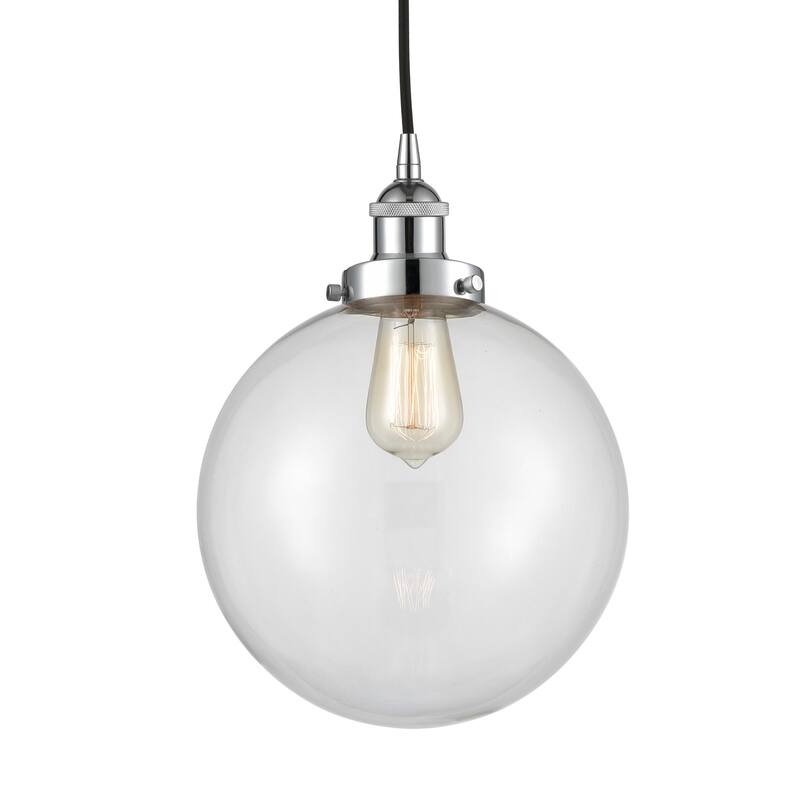 Innovations Lighting 616-1PH-14-10 Beacon Pendant Beacon 10" Wide - Polished Chrome / Clear