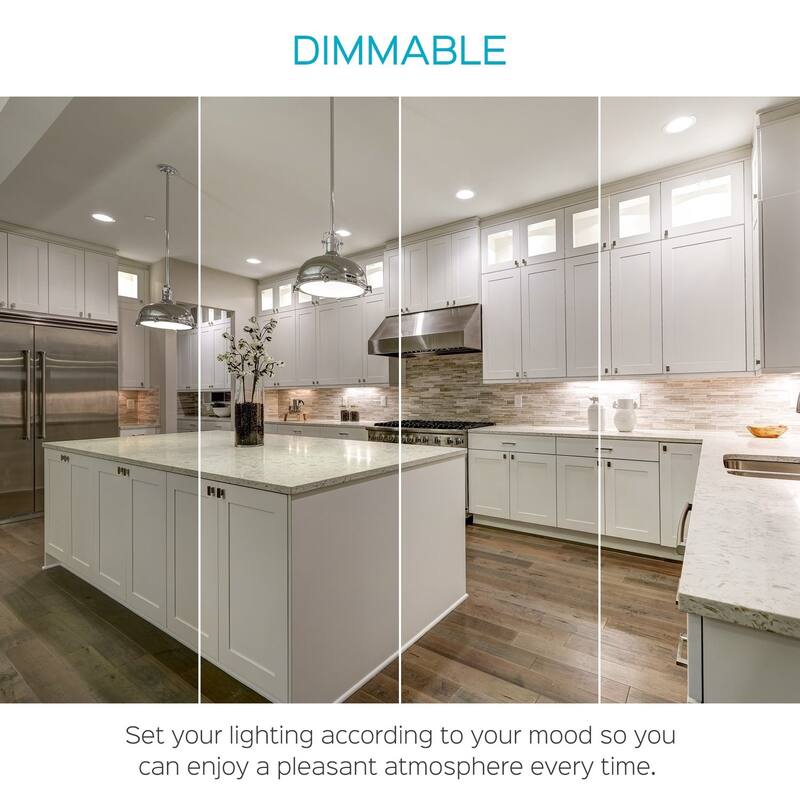 Luxrite BR30 LED Flood Light Bulb Dimmable 650 Lumens 9W=65W E26 Base Energy Star UL Listed Damp Rated 4-Pack