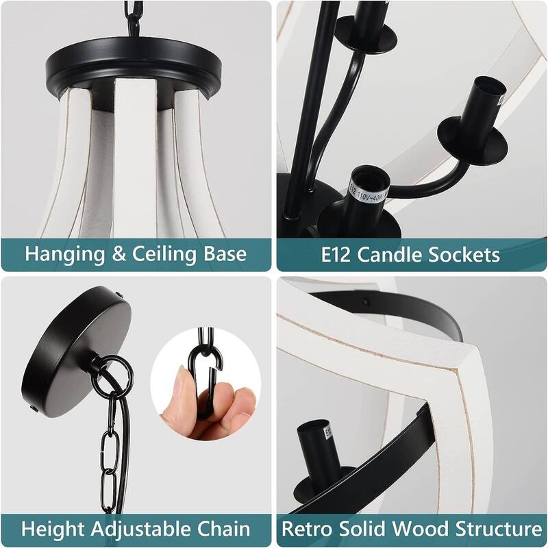 Modern Metal 5-light Candle Chandeliers Light Fixture