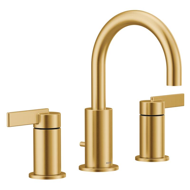 Moen TV6222 Cia 1.2 GPM Widespread Bathroom Faucet with Pop-Up Drain - Brushed Gold
