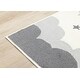 preview thumbnail 10 of 10, Cream Grey Bunny Kids Nursery Area Rug, 3'11" x 5'7"