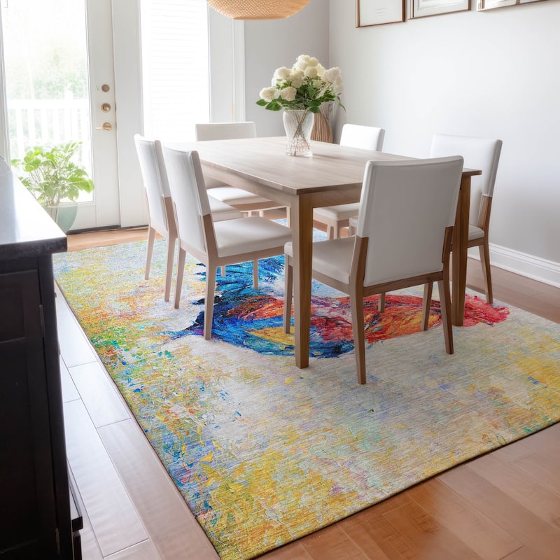 Premium Washable Super Soft Rooster Farmhouse Mayfield Rug