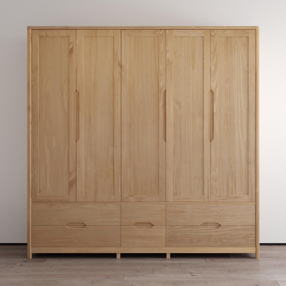Nest 5D Solid Wood Wardrobe