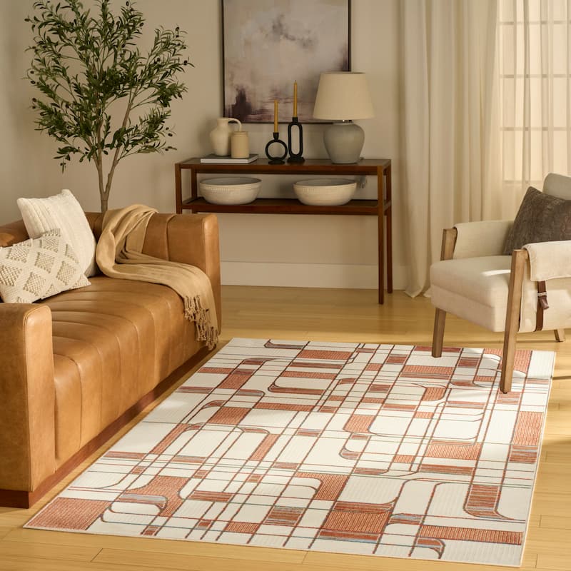 Nourison Nordic Indoor only Abstract Area Rug