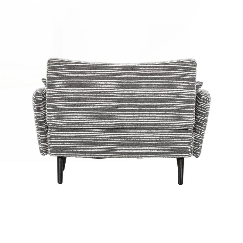 Modern style two-seater sofa with ultra-comfortable armrests, armrest pillows