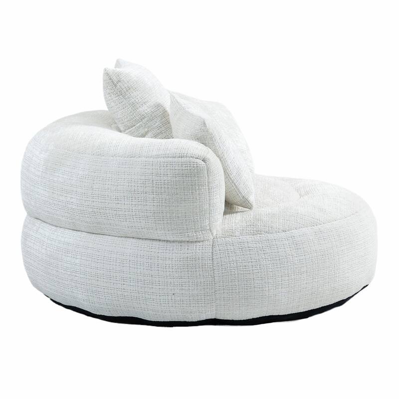 Durable Lazy Sofa Comfort Lounger, High Back Bean Bag Couch with 3 Pillows