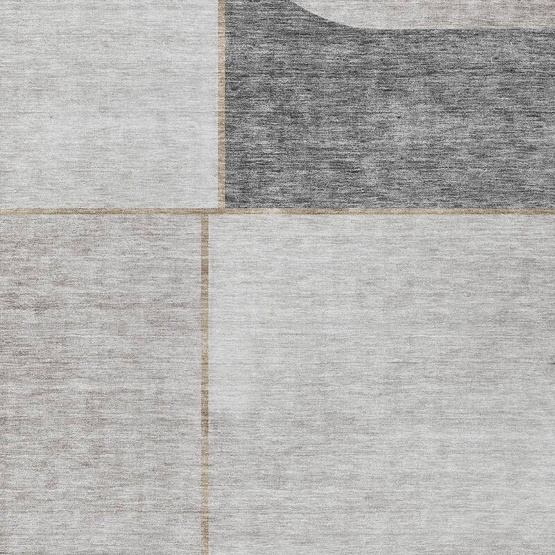HomeRoots Abstract Transitional Rectangle Outdoor Rug