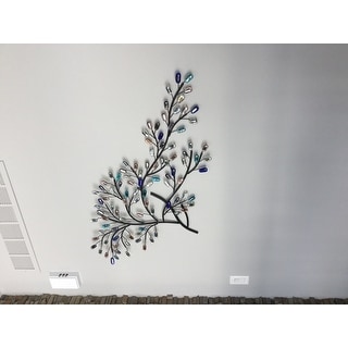 Harper Blvd Willow Multicolor Metal/ Glass Tree Wall Sculpture