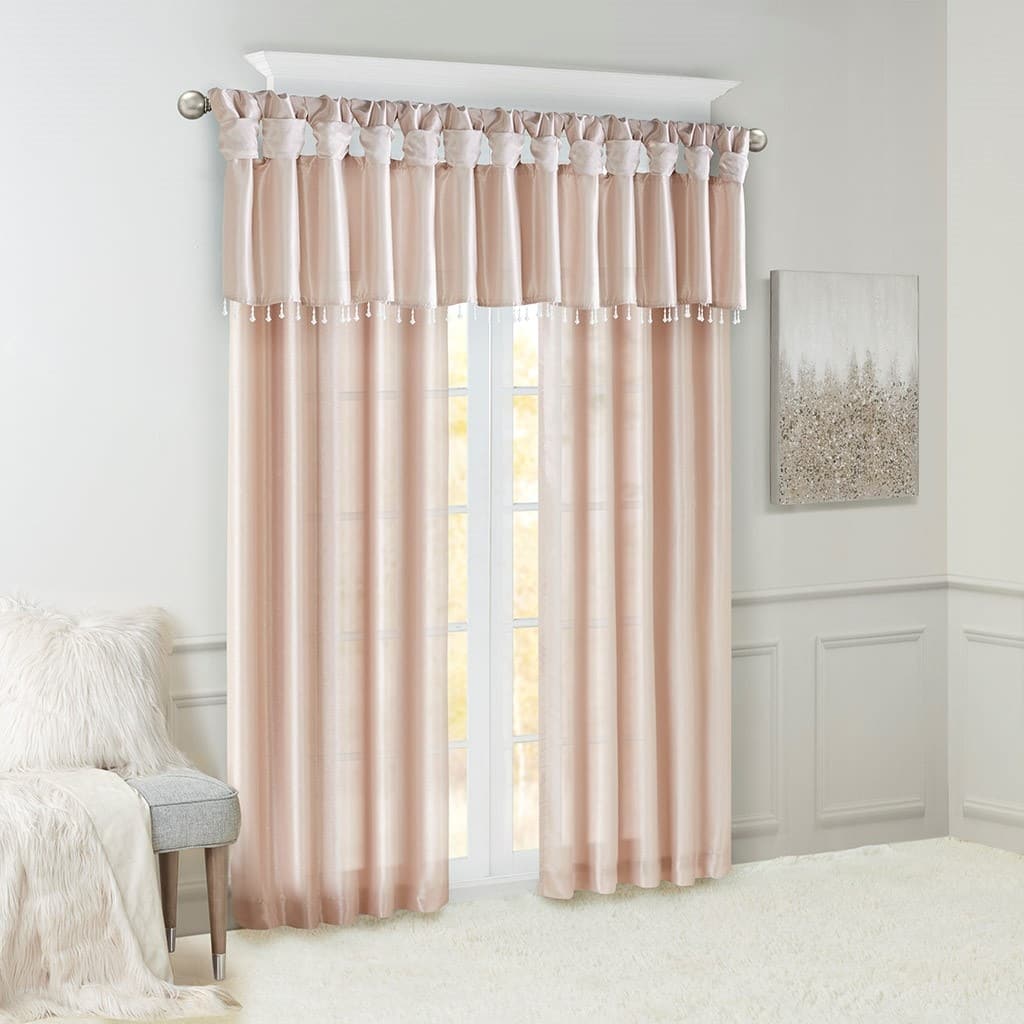 Twist Tab Lined Window Curtain Panel 50x120"