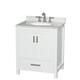 Option White / White Carrara Marble Top