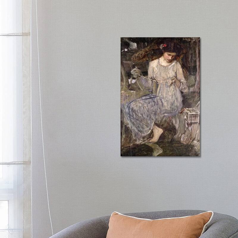 iCanvas "The Necklace, c.1909 " by John William Waterhouse Canvas Print - 26x18x1.5