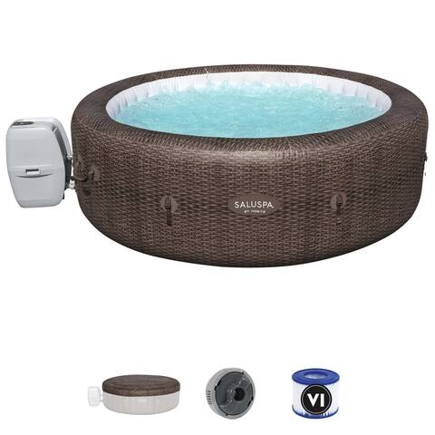 Bestway SaluSpa St Moritz 85" x 28" 7 Person Inflatable AirJet Hot Tub Pool Spa - 40