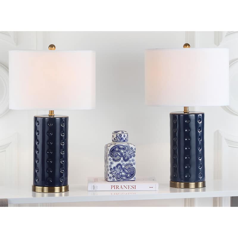 SAFAVIEH Lighting Tisha 26-inch Roxanne Table Lamp (Set of 2) - 15Wx15Dx26H