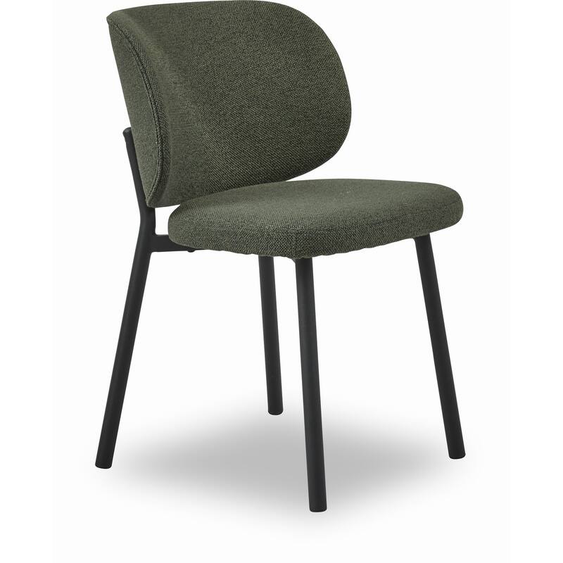 Rye Studio Boucle Chairs with Black Steel Legs, Set of 2