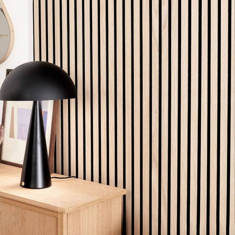 47" x 23" 3D Wood Slat Acoustic Wall Panels for Wall and Ceiling Decor, 4 Pcs - 47.24 inches D × 23.62 inches W × 0.82 inches H