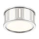 preview thumbnail 4 of 5, Kendal 2 Light Polished Nickel Flush Mount