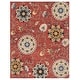 preview thumbnail 42 of 85, SAFAVIEH Handmade Blossom Nelia Modern Floral Wool Rug 10' x 14' - Red/Multi