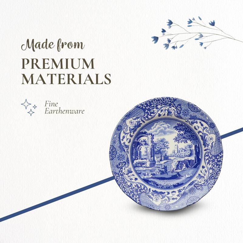 Spode Blue Italian Soup Plate - 9 inch