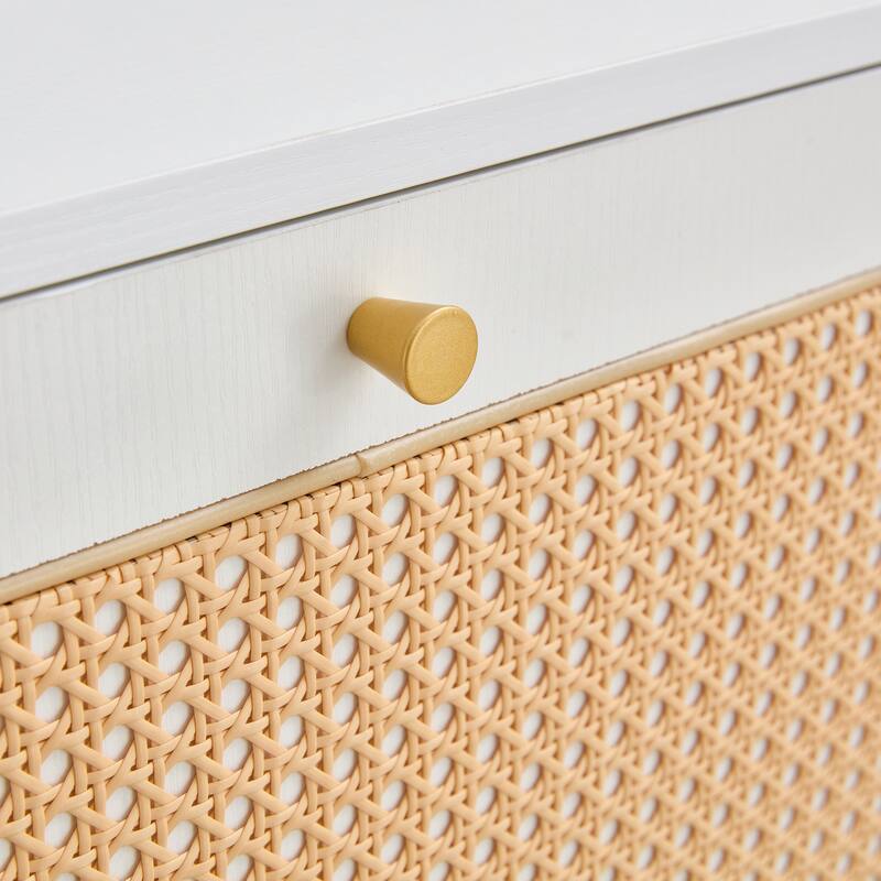 Rattan Shoe Storage Cabinet