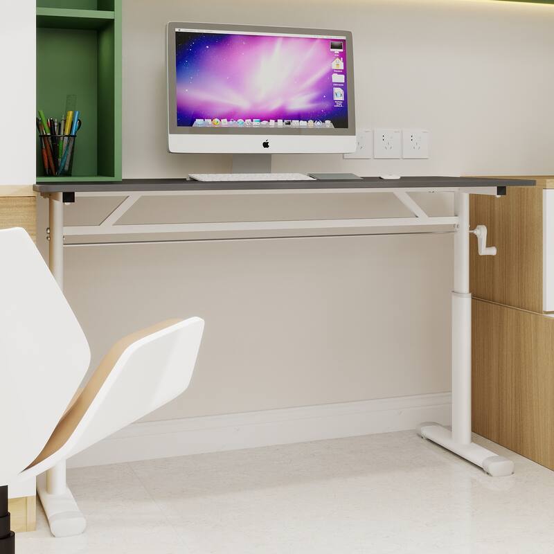 Adjustable Study Desk for Kids & Adults - Height-Adjustable, Multi-Purpose Home/Office Desk, Compact Design