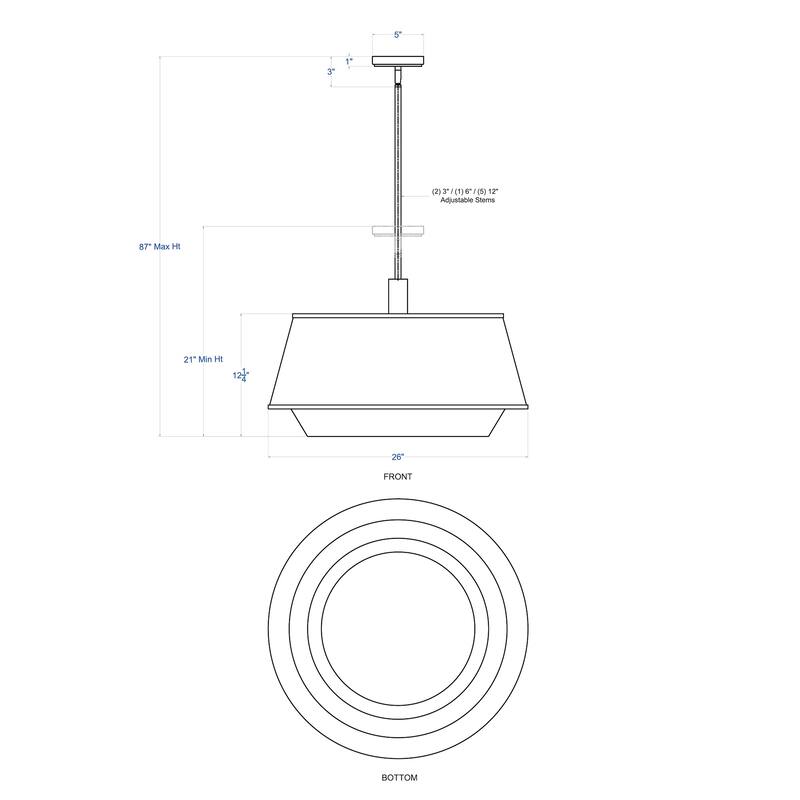 Varaluz Desert Flyer 6-Light Pendant - Satin Brass/Medium Walnut